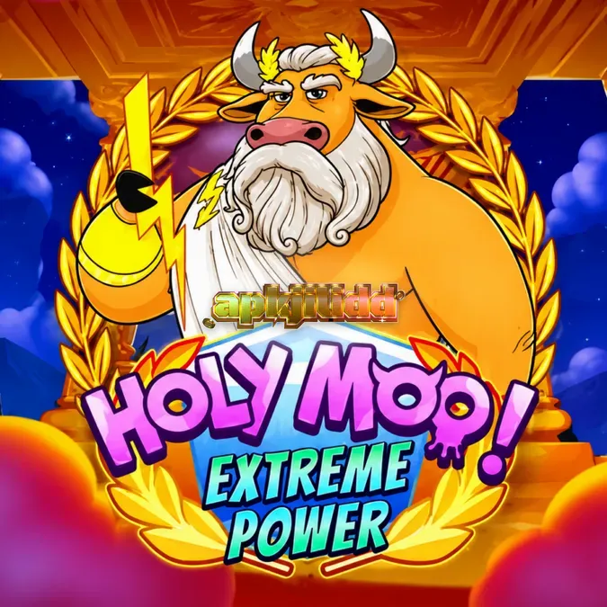 Tampilan grid 6x6 dalam permainan slot Holy Moo! Extreme Power
